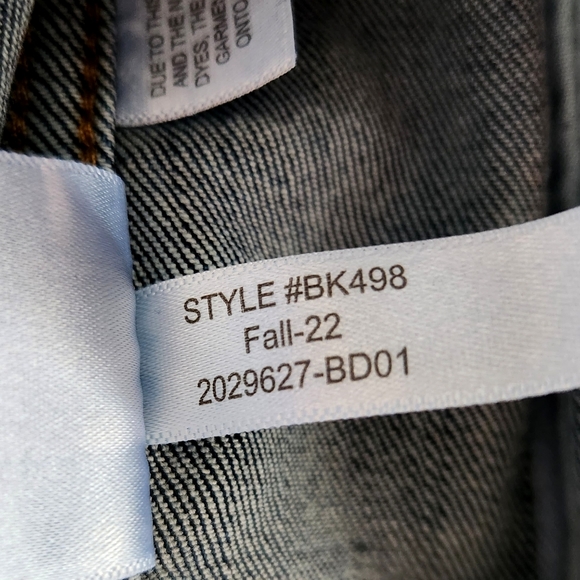 J. Crew Factory "Classic Jean Jacket" Blue Indigo Denim Copper Buttons | Size XS - Picture 10 of 12